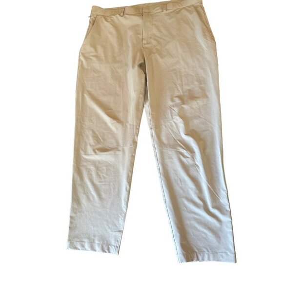 Fabletics Men's XL Lightweight Gray Pants Polyester & Elastane Blend Slim Fit Ca - Picture 1 of 6